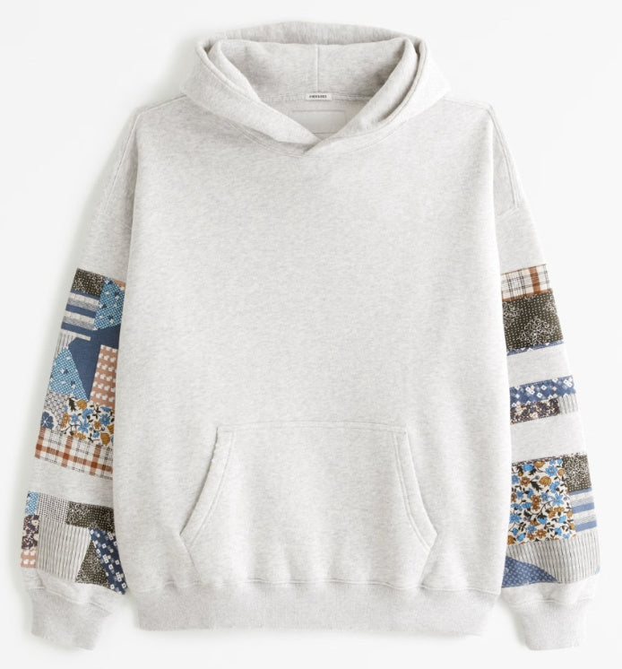 Quilted Patchwork Hoodie